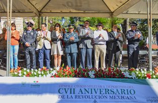 CONMEMORAN EL CVII ANIVERSARIO DE LA REVOLUCIÓN MEXICANA CON DESFILE EN FRESNILLO