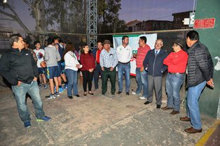 ACTIVAN ALUMBRADO PÚBLICO EN LA UNIDAD DEPORTIVA SOLIDARIDAD