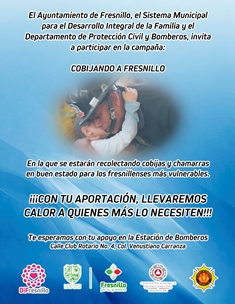 INICIARÁ BOMBEROS Y PROTECCIÓN CIVIL CAMPAÑA DE RECOLECCIÓN DE COBIJAS