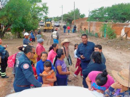 SANTIAGUILLO SUFRE DAÑOS POR TROMBA