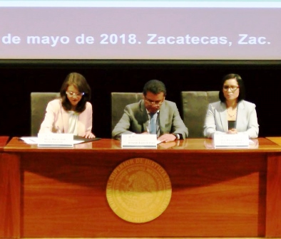 FIRMAN CONVENIO DE COLABORACIÓN EL TRIBUNAL SUPERIOR DE JUSTICIA DEL ESTADO Y EL CENTRO DE ÉTICA JUDICIAL
