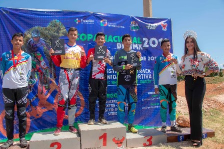 PREMIAN A GANADORES DE LA COPA NACIONAL DE BMX FENAFLLO 2018