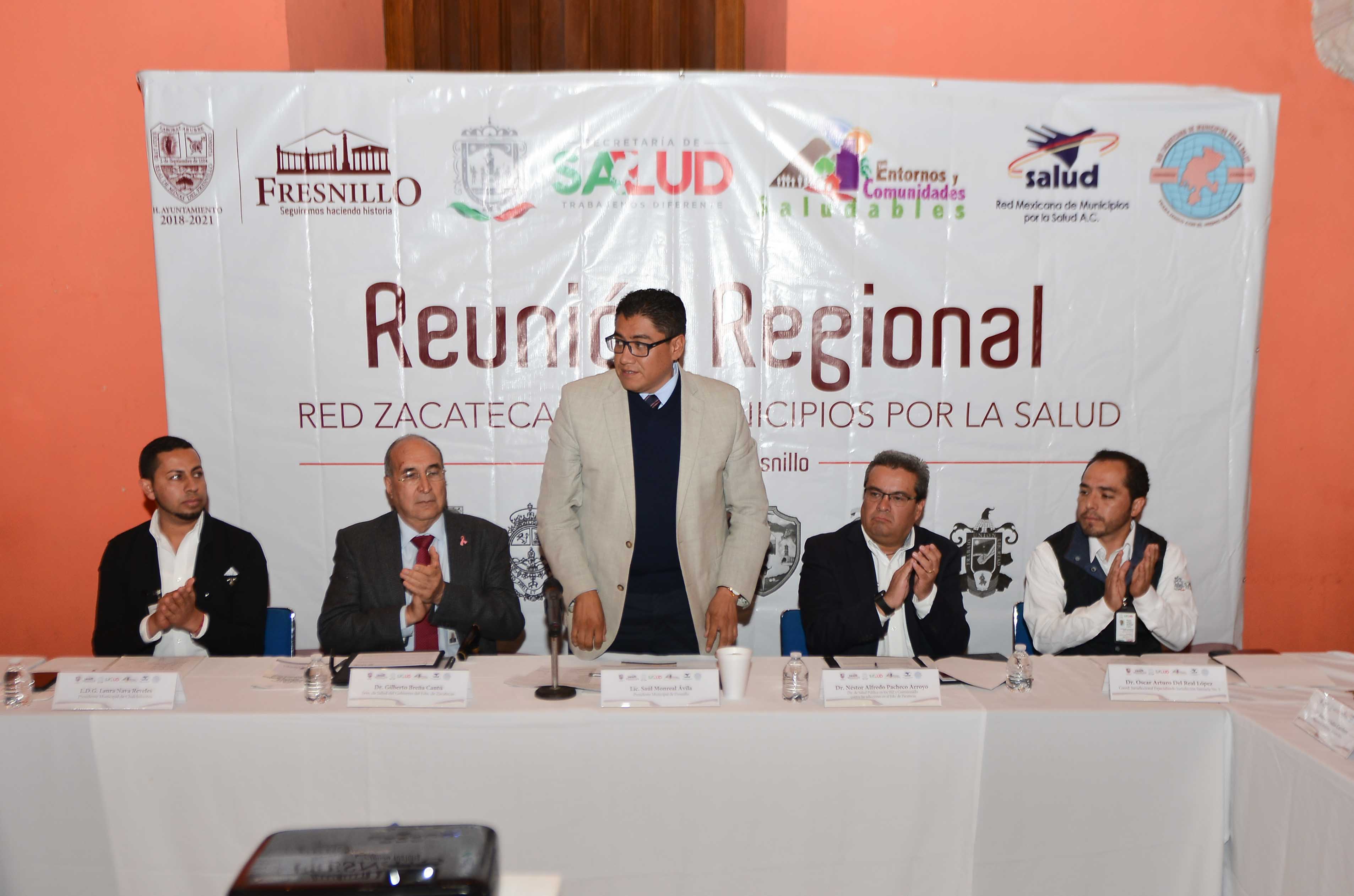 SAÚL MONREAL CONFORMA EN COORDINACIÓN CON LA SECRETARÍA DE SALUD LA RED DE MUNICIPIOS SALUDABLES DE LA JURISDICCIÓN 03
