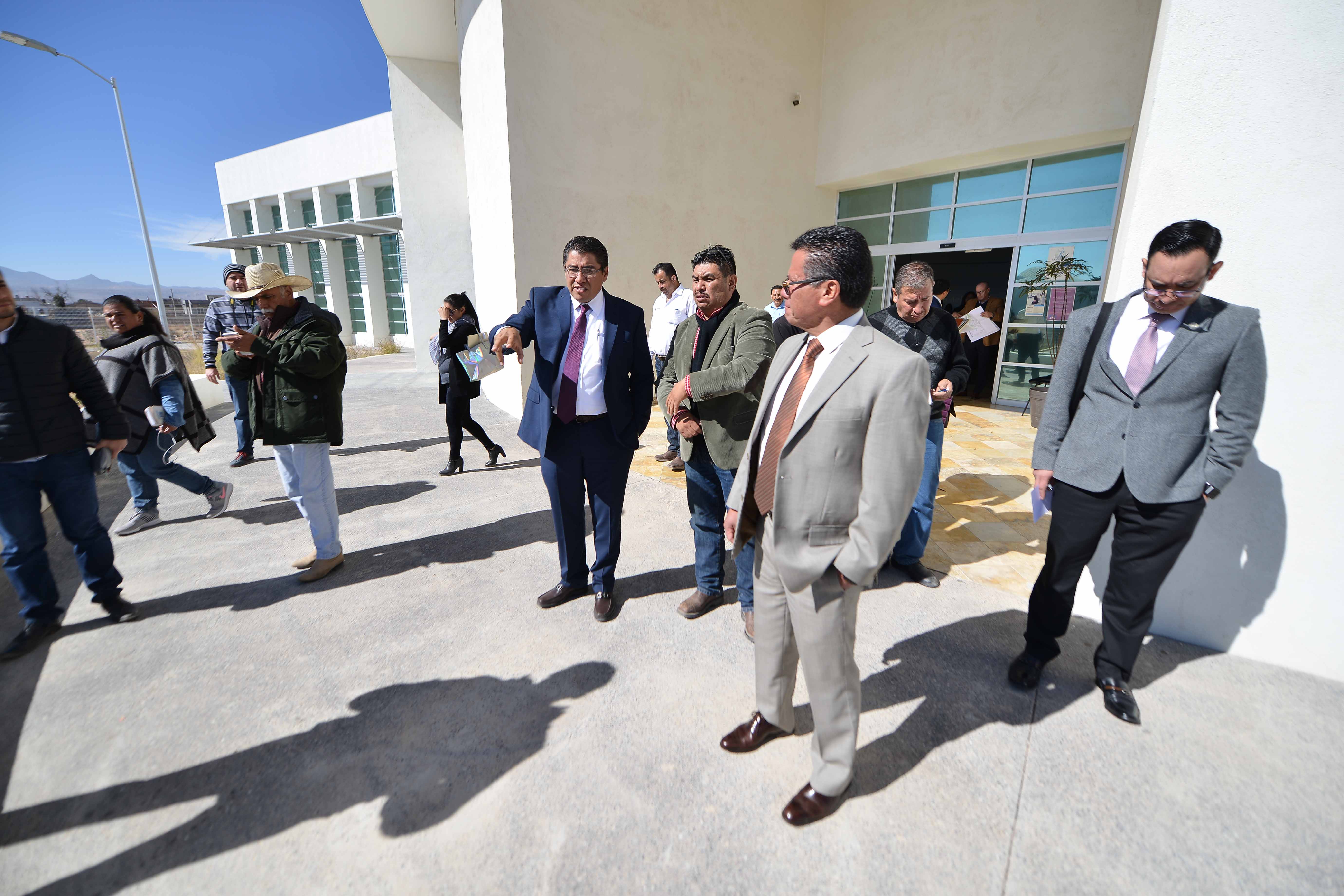 VISITA SAÚL MONREAL INSTALACIONES DEL JUZGADO DE CONTROL Y TRIBUNAL DE ENJUICIAMIENTO DE FRESNILLO
