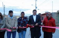 INAUGURA ALCALDE OBRA DE PAVIMENTACIÓN EN LA COLONIA LIENZO CHARRO