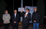 ENCIENDE ALCALDE MODERNAS LUMINARIAS EN AVENIDA HUICOT