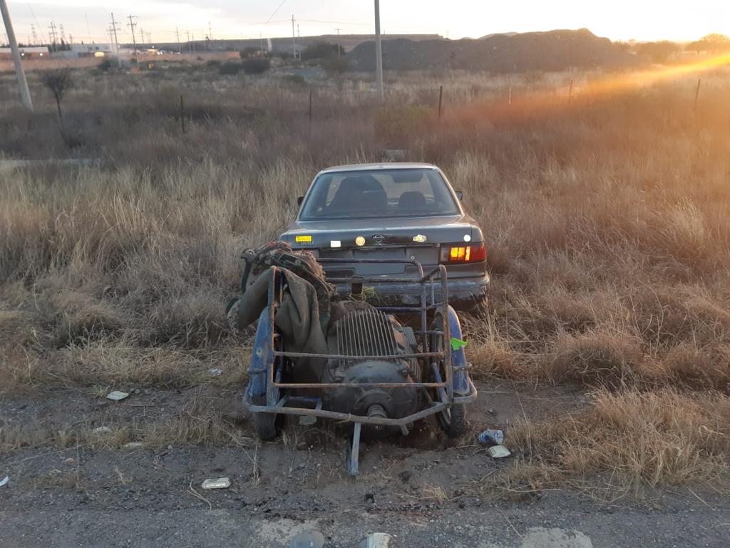 DETIENE PEP EN CARRETERA FRESNILLO-JEREZ A DOS HOMBRES POR PROBABLE ROBO DE UNA BOMBA DE AGUA