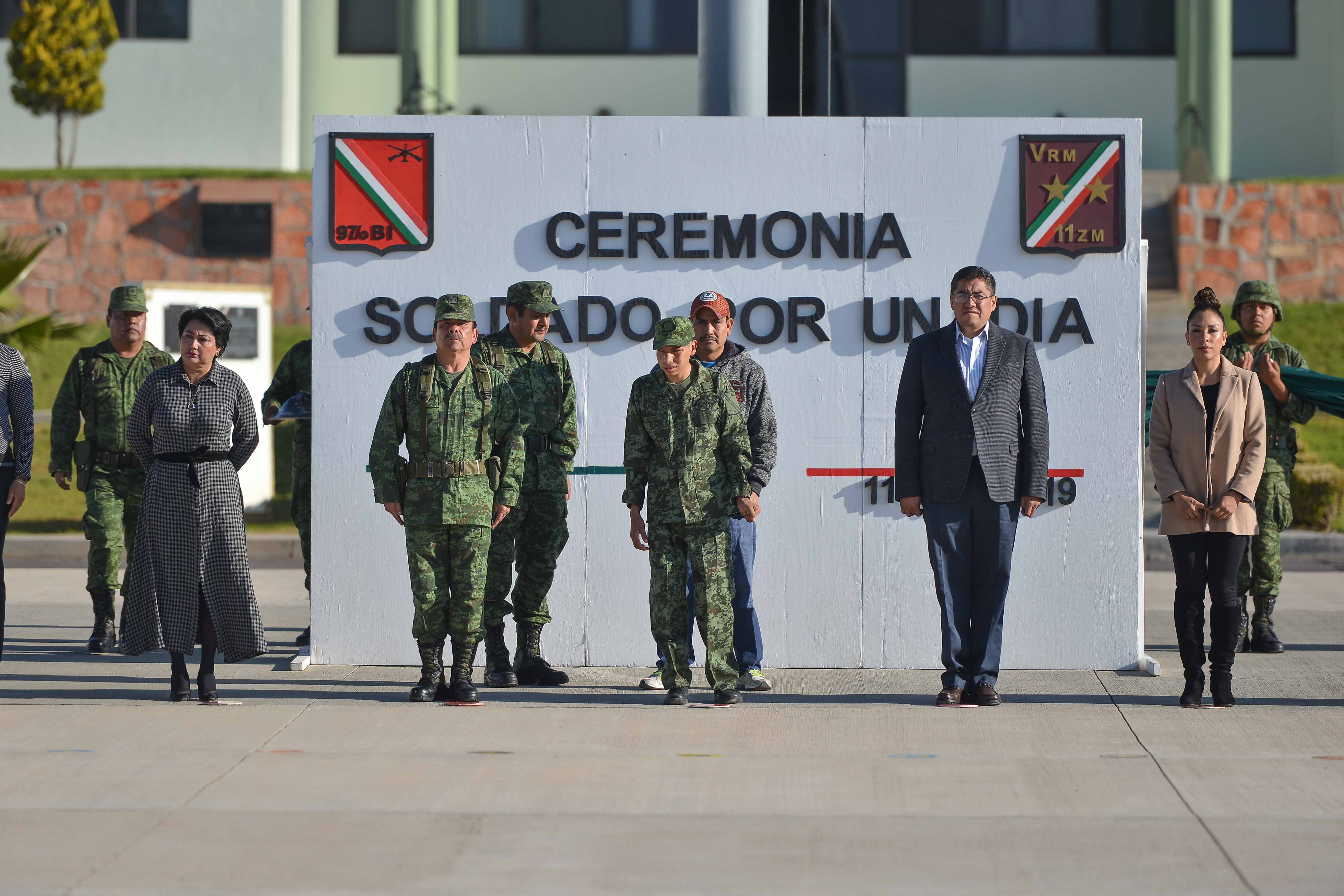 ENCABEZA SAÚL MONREAL EL PROGRAMA “SOLDADO POR UN DÍA”, EN INSTALACIONES MILITARES