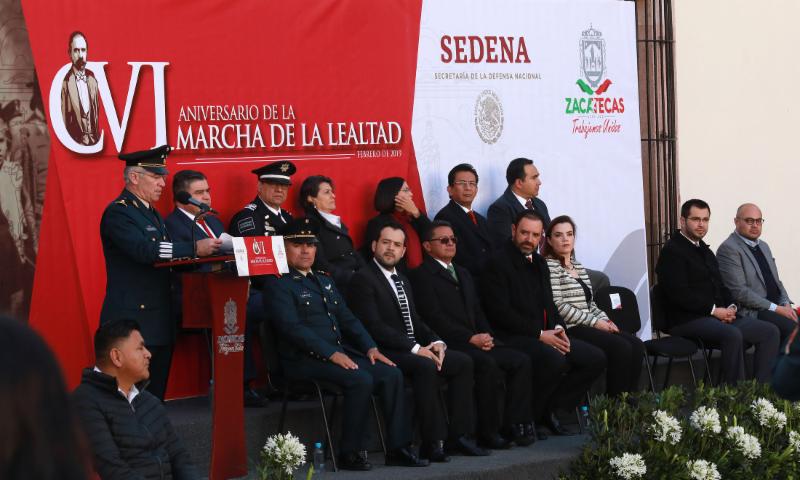 CONMEMORAN GOBERNADOR TELLO Y AUTORIDADES MILITARES MARCHA DE LA LEALTAD