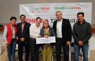 CUMPLE GOBIERNO ESTATAL CON ENTREGA DE APOYOS DE EMPLEO TEMPORAL EN MUNICIPIOS