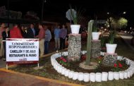 ENCIENDE SAÚL MONREAL LUMINARIAS EN LA CALLE 11 DE JULIO