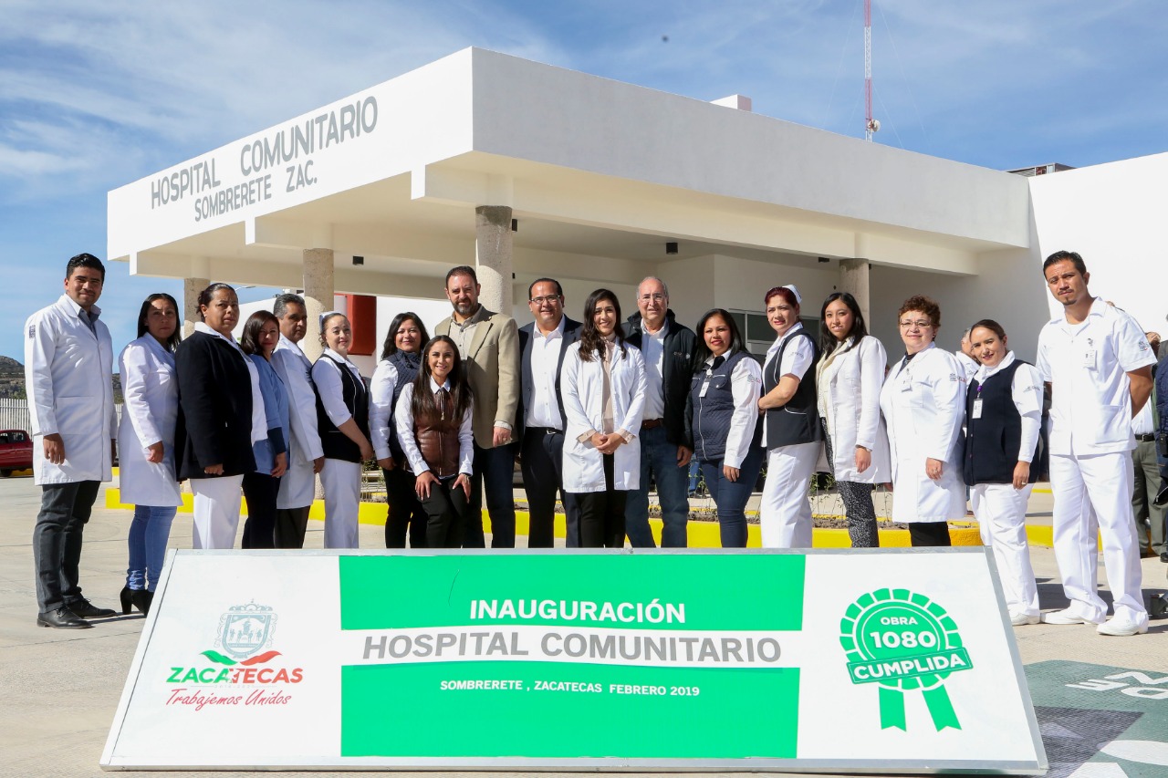SOMBRERETE YA TIENE NUEVO HOSPITAL COMUNITARIO; GOBERNADOR TELLO LO INAUGURÓ