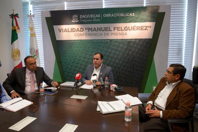 CUMPLE GOBIERNO DE TELLO AL DAR MAYOR CONECTIVIDAD A ZACATECAS CON LA NUEVA VIALIDAD MANUEL FELGUÉREZ