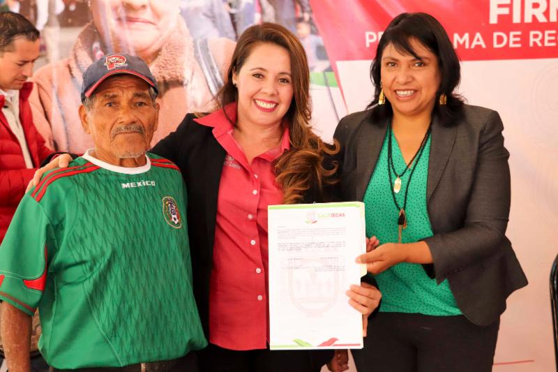 CUMPLE GOBIERNO DE ZACATECAS SU COMPROMISO DE JUSTICIA SOCIAL CON HABITANTES DE MOYAHUA