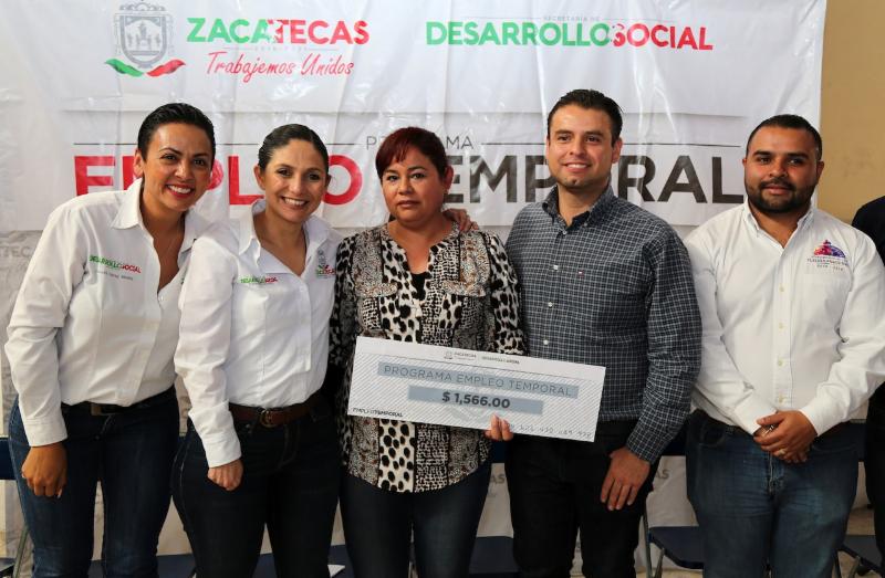 CUMPLE GOBIERNO DE ZACATECAS CON PROGRAMA DE EMPLEO TEMPORAL EN TLALTENANGO, CALERA Y TABASCO