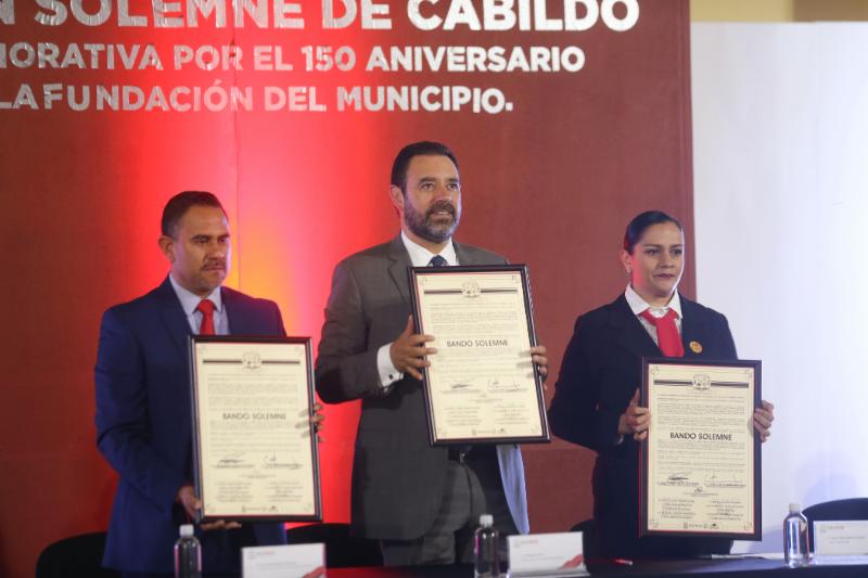 ENCABEZA GOBERNADOR CONMEMORACIÓN POR 150 ANIVERSARIO DE LA FUNDACIÓN DE CUAUHTÉMOC