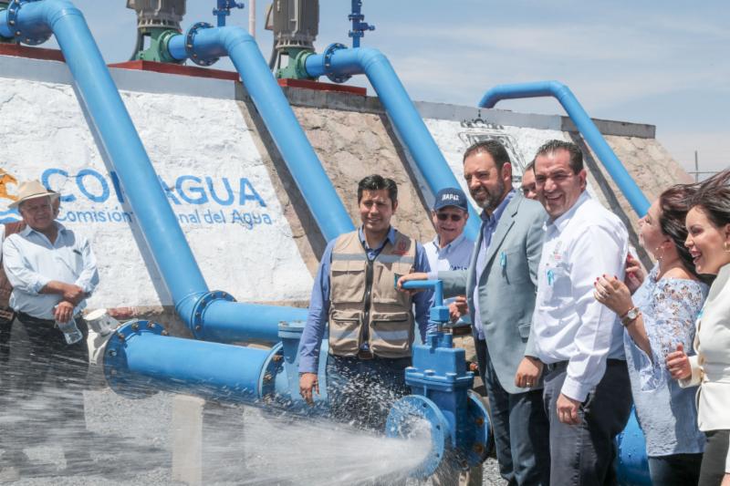 CON LA INAUGURACIÓN DE DOS POZOS, GOBERNADOR LLEVA AGUA POTABLE POR PRIMERA VEZ A HABITANTES DE GUADALUPE