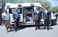 ENTREGA SECRETARÍA DE SALUD AMBULANCIA PARA SEGURIDAD PÚBLICA
