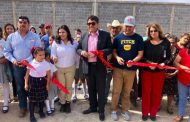 ENTREGAN BARDA PERIMETRAL EN LA PRIMARIA DE SAUCITO DEL POLEO