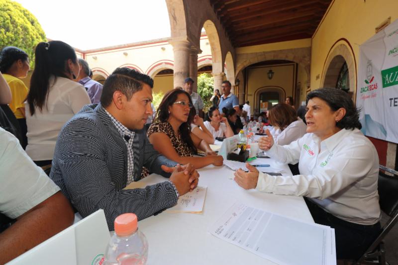 DEPENDENCIAS ESTATALES ENCABEZADAS POR MUJERES OFRECEN AUDIENCIA PÚBLICA EN TEÚL DE GONZÁLEZ ORTEGA