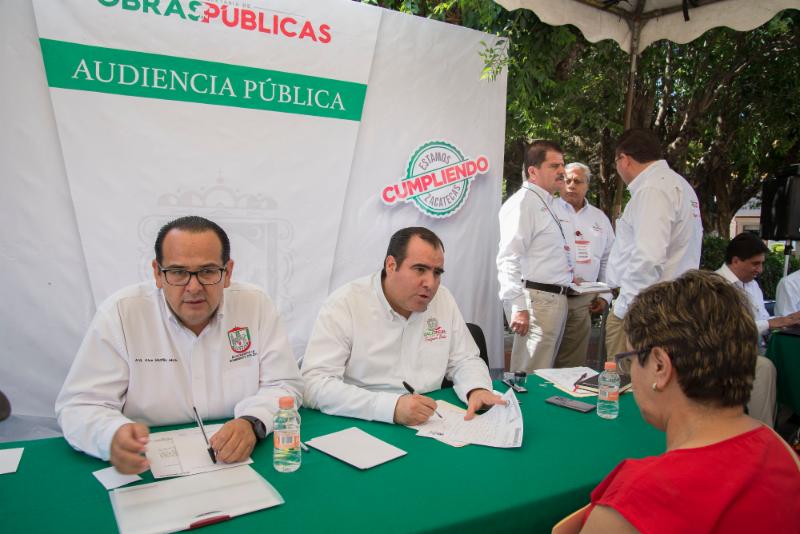REALIZA SECRETARÍA DE OBRAS PÚBLICAS CUARTA AUDIENCIA PÚBLICA EN SOMBRERETE
