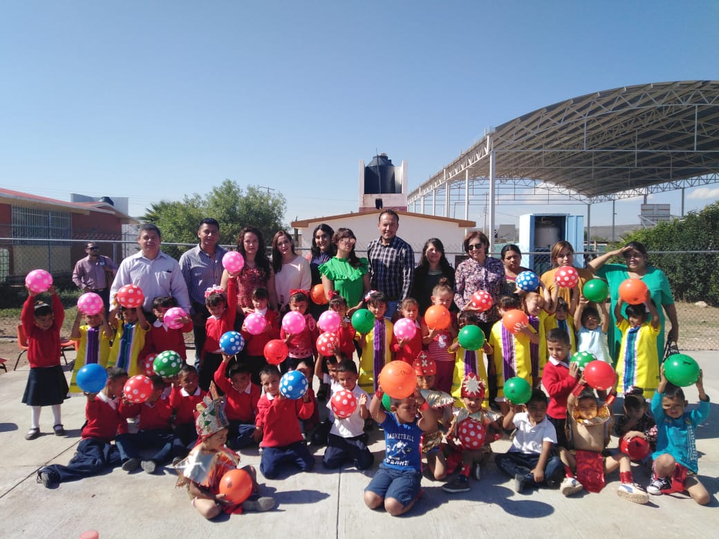 Mejoran condiciones del Preescolar  Sor Juana Inés de la Cruz de la Comunidad de los Ángeles de los Medrano, en Fresnillo.
