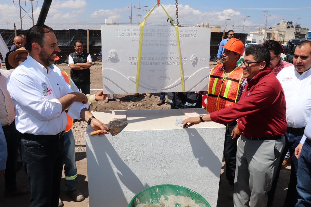 INICIA EN FRESNILLO CONSTRUCCIÓN DEL CENTRO DE JUSTICIA PARA LAS MUJERES