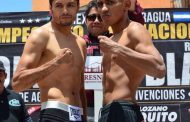 LOS BOXEADORES JHONNY GONZÁLEZ Y RAMIRO BLANCO ASISTEN A LA CEREMONIA DE PESAJE OFICIAL