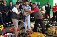 CON LA ENTREGA DE EQUIPO SE FORTALECE EL CUERPO DE BOMBEROS DE 30 MUNICIPIOS