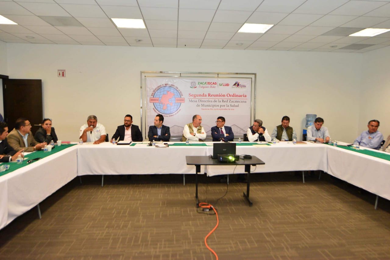 PARTICIPA FRESNILLO EN LA SEGUNDA REUNIÓN ORDINARIA DE LA MESA DIRECTIVA DE LA RED ZACATECANA DE MUNICIPIOS POR LA SALUD