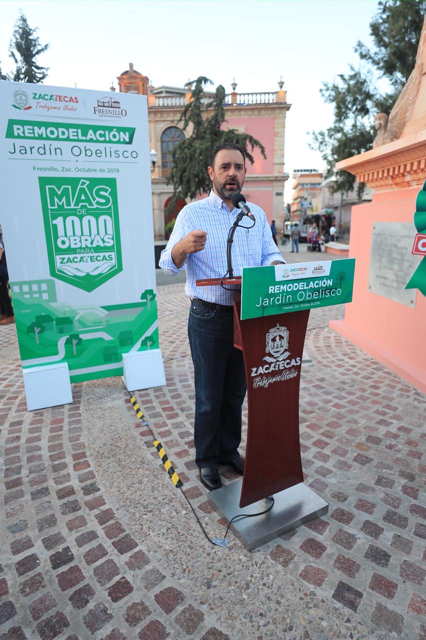 CUMPLE TELLO CON EL RESCATE DEL CENTRO HISTÓRICO DE FRESNILLO