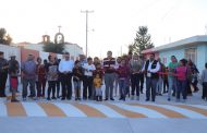 SAÚL MONREAL INAUGURA OBRA EN LA COMUNIDAD DE SAN IGNACIO