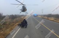 APOYA SSP EN EL TRASLADO DE UNA PERSONA LESIONADA POR IMPACTO DE AMA DE FUEGO