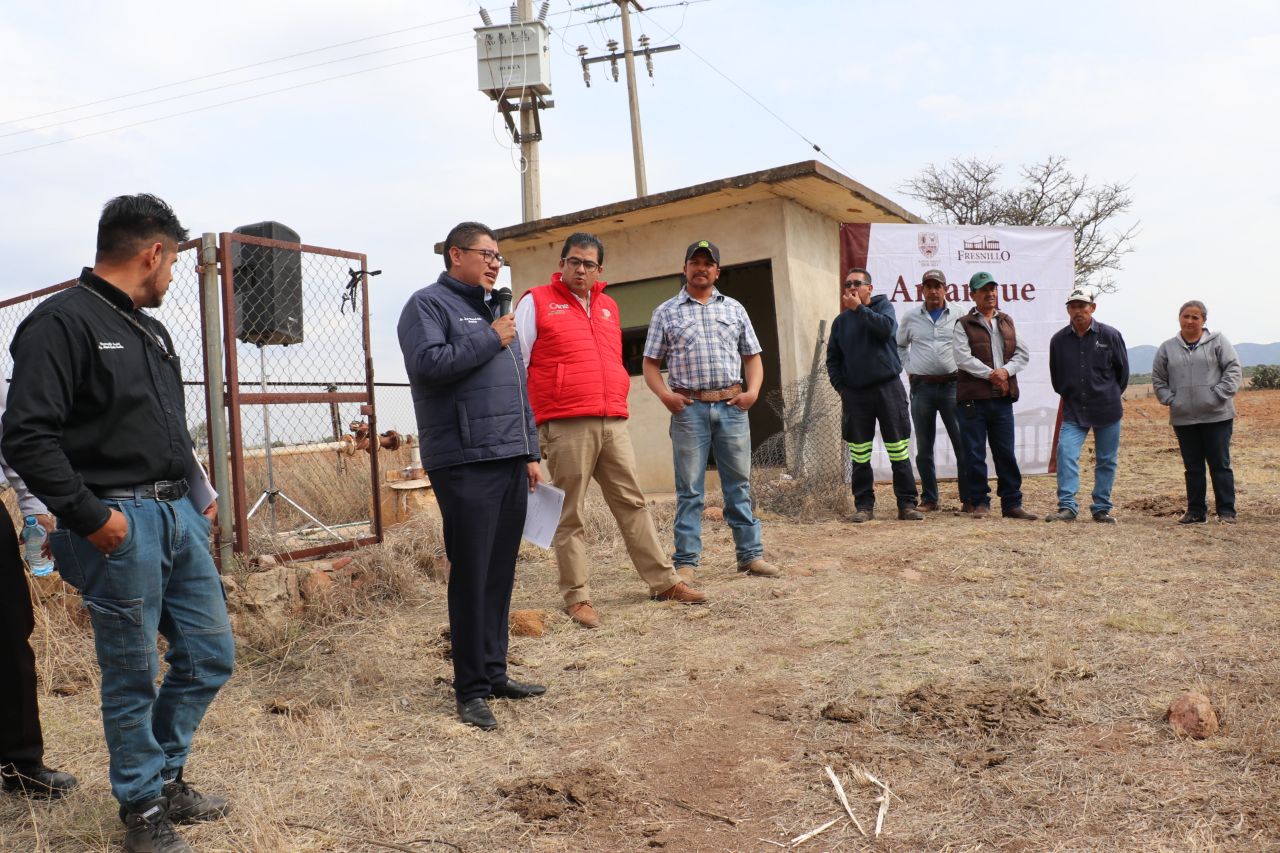 EL AYUNTAMIENTO DE FRESNILLO REHABILITA EL POZO DE AGUA POTABLE EN LA COMUNIDAD EL CENTRO