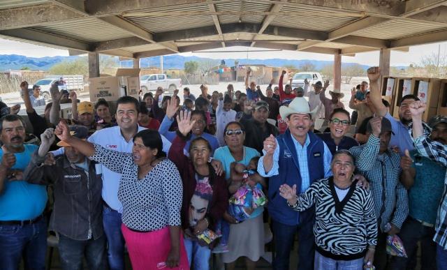 FAMILIAS DE ESCASOS RECURSOS DE MAZAPIL RECIBEN APOYOS SOCIALES DE UNE