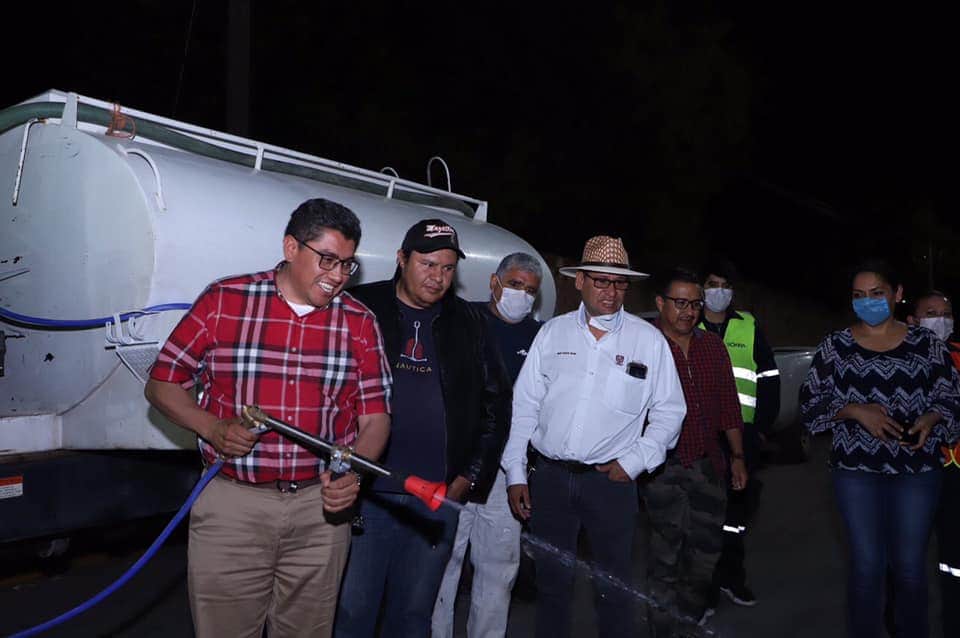 SANITIZAN CALLES DE FRESNILLO