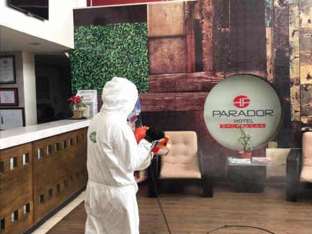 SANITIZAN INSTALACIONES DEL HOTEL PARADOR