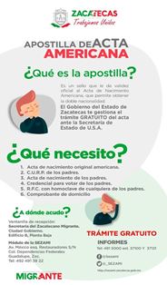 TRÁMITES DE APOSTILLE DE ACTAS AMERICANAS REINICIARÁN AL TERMINAR CONTINGENCIA SANITARIA