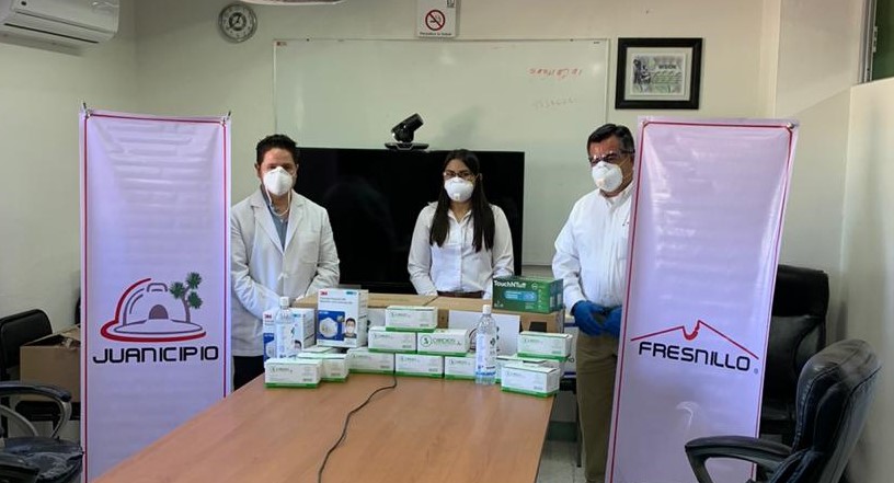 Fresnillo plc dona equipo de protección al personal médico de la Clínica No. 2 del IMSS en Fresnillo