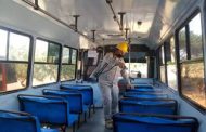 CONTINÚA GOBIERNO ESTATAL CON SANITIZACIÓN DEL TRANSPORTE URBANO