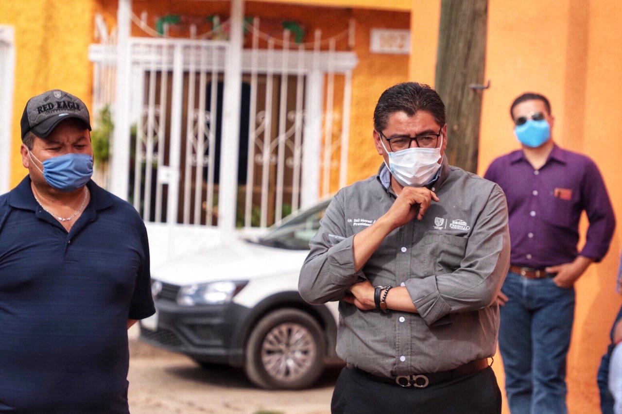 LE CUMPLE SAÚL MONREAL A VECINOS DE LA ESPARZA CON RED DE AGUA POTABLE ﻿