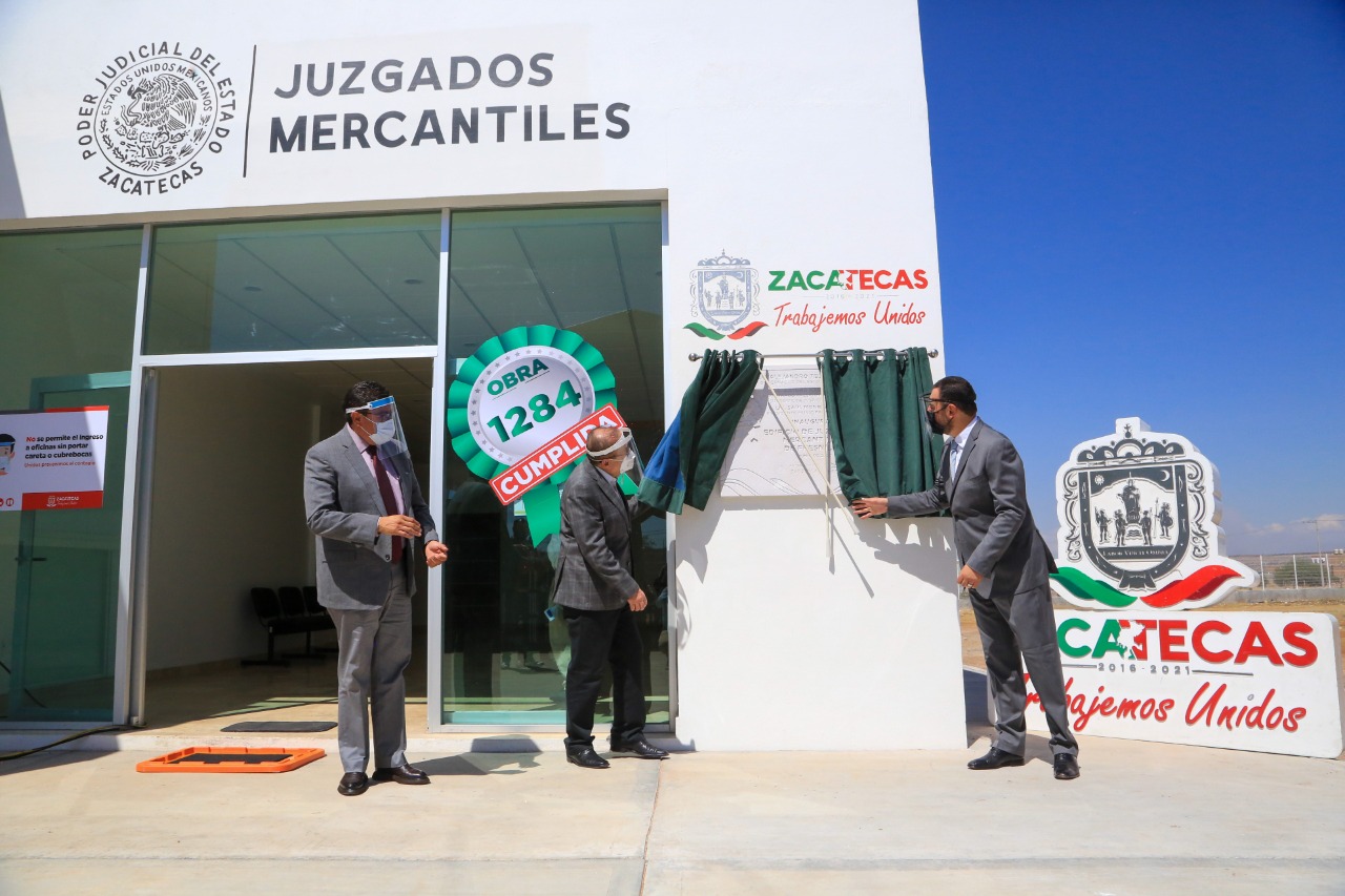 CUMPLE TELLO A FRESNILLO AL ENTREGAR  UN NUEVO JUZGADO DEL PODER JUDICIAL  ﻿