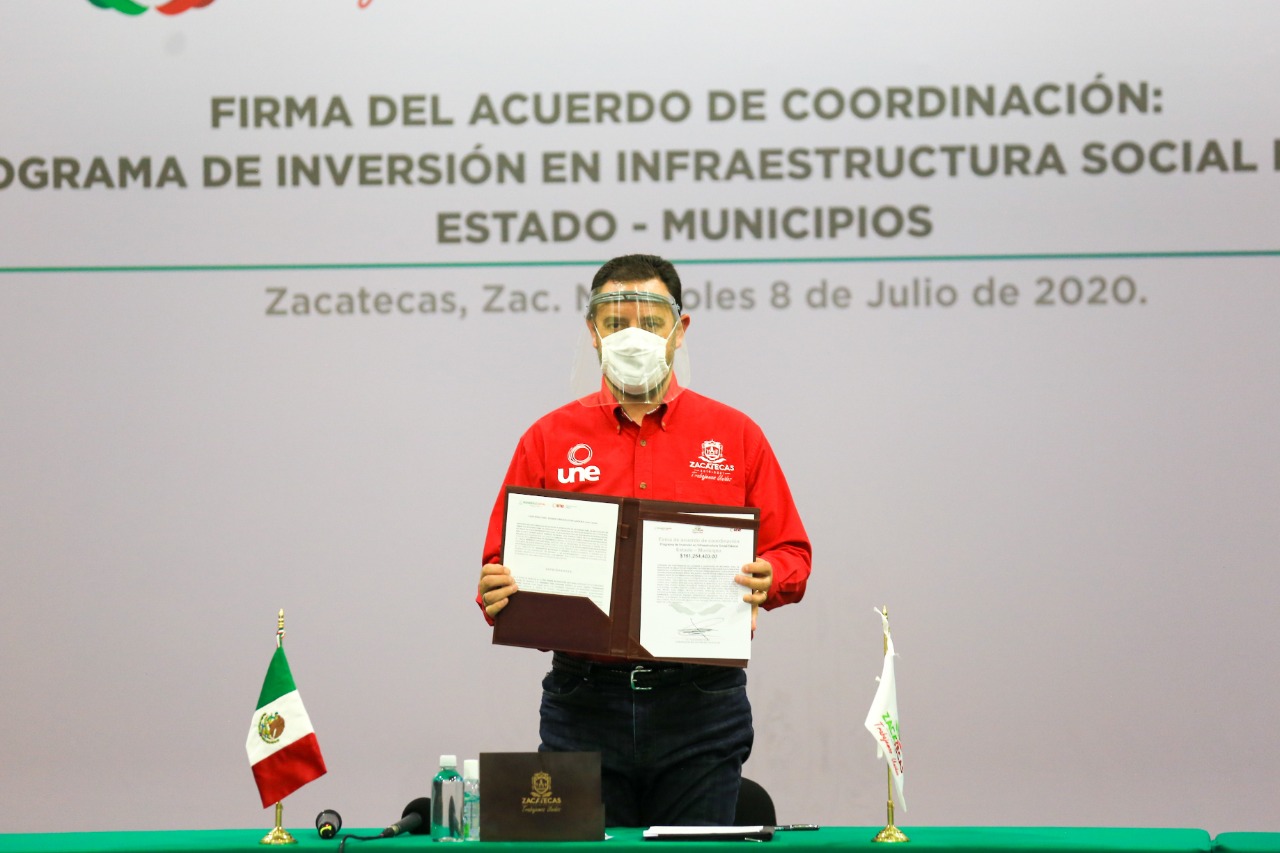 GOBIERNO Y MUNICIPIOS ACUERDAN INVERTIR 191 MDP EN INFRAESTRUCTURA SOCIAL BÁSICA PARA REACTIVAR LA ECONOMÍA ﻿