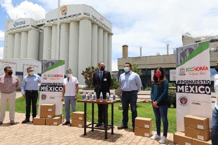 GOBIERNO ESTATAL Y GRUPO MODELO ENTREGARÁN INSUMOS PARA PREVENCIÓN DE COVID A MÁS DE 2 MIL NEGOCIOS