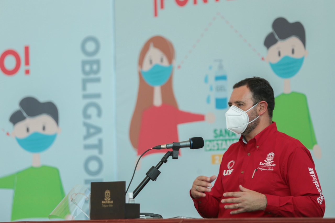 DISMINUYEN ÍNDICES DE CONTAGIOS Y MORTANDAD POR COVID-19 EN ZACATECAS: ALEJANDRO TELLO