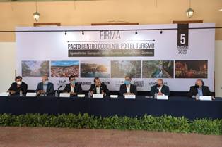 ZACATECAS DESLUMBRANTE FIRMA PACTO CENTRO OCCIDENTE POR EL TURISMO