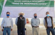 ENTREGAN PAGO DEL SEGURO CATASTRÓFICO A AGRICULTORES EN SANTIAGUILLO