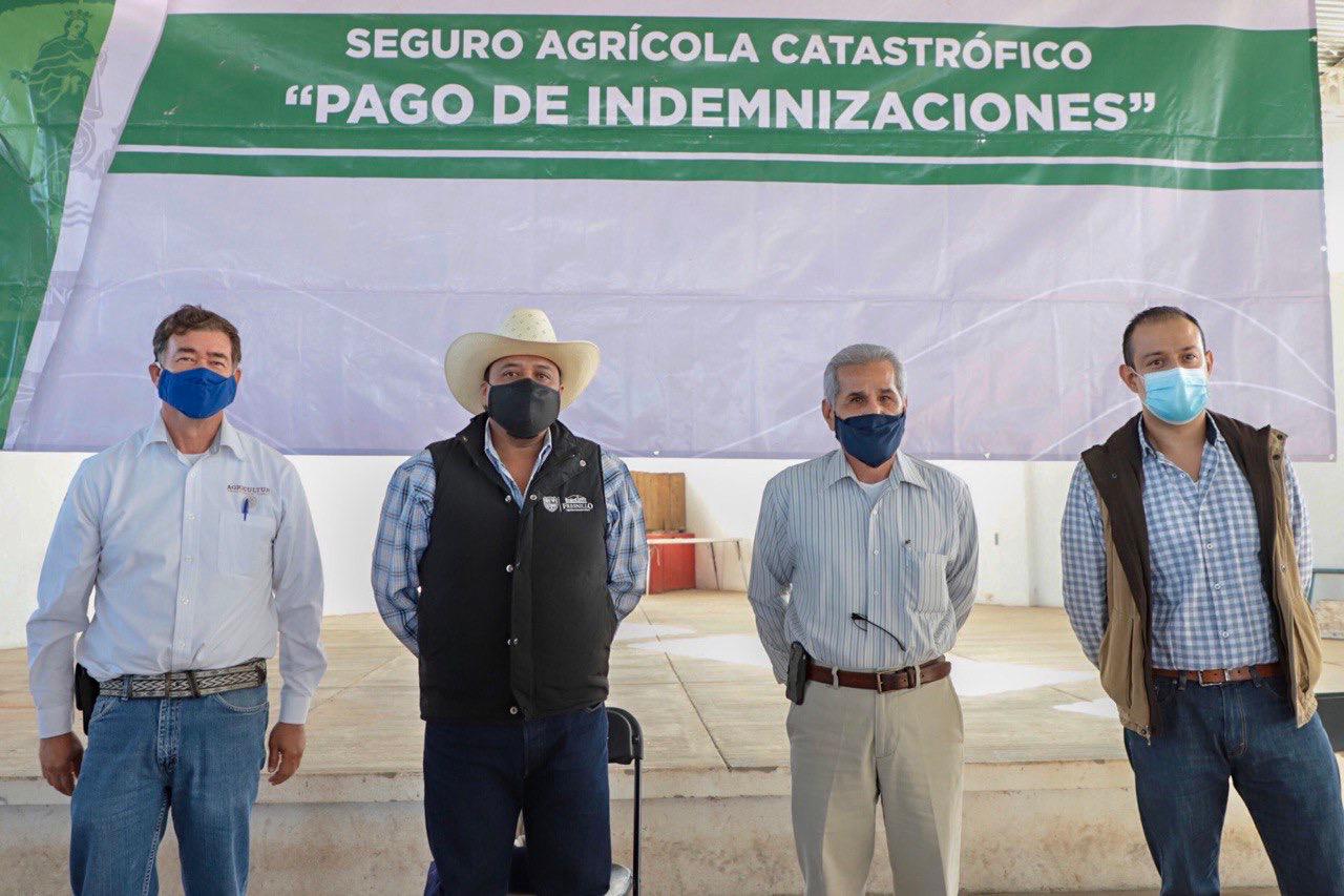 ENTREGAN PAGO DEL SEGURO CATASTRÓFICO A AGRICULTORES EN SANTIAGUILLO