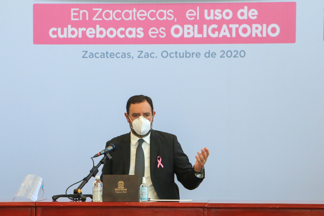 ZACATECAS REFUERZA SUS MEDIDAS SANITARIAS PARA DETENER LA OLA DE CONTAGIOS DE COVID-19