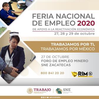 REALIZARÁ GOBIERNO ESTATAL FORO DEL EMPLEO MINERO; OFERTARÁN MÁS DE 250 VACANTES